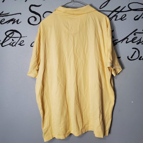 IZOD Mens Solid Advantage Performance Polo Shirt Large Yellow, XXL - Picture 5 of 5